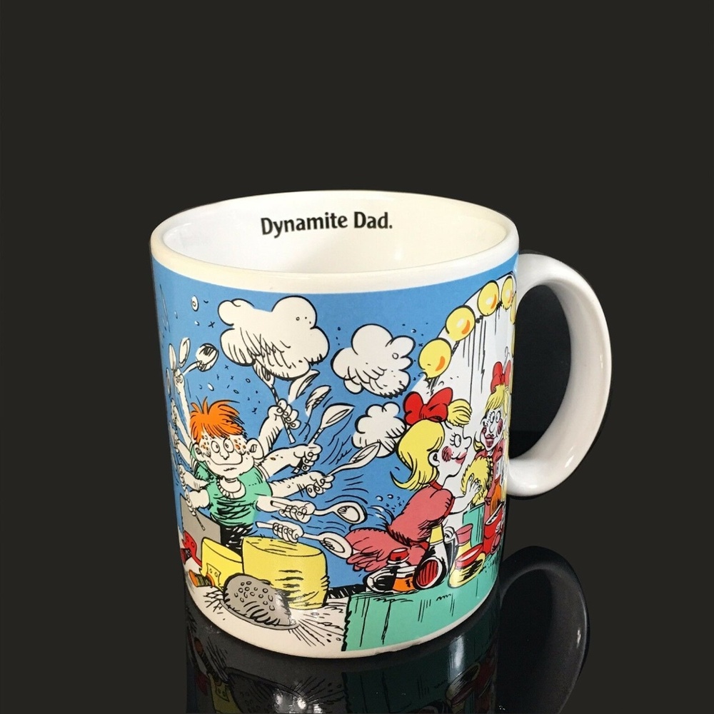 Vintage Applause Comic Dynamic Dad Coffee Tea Mug